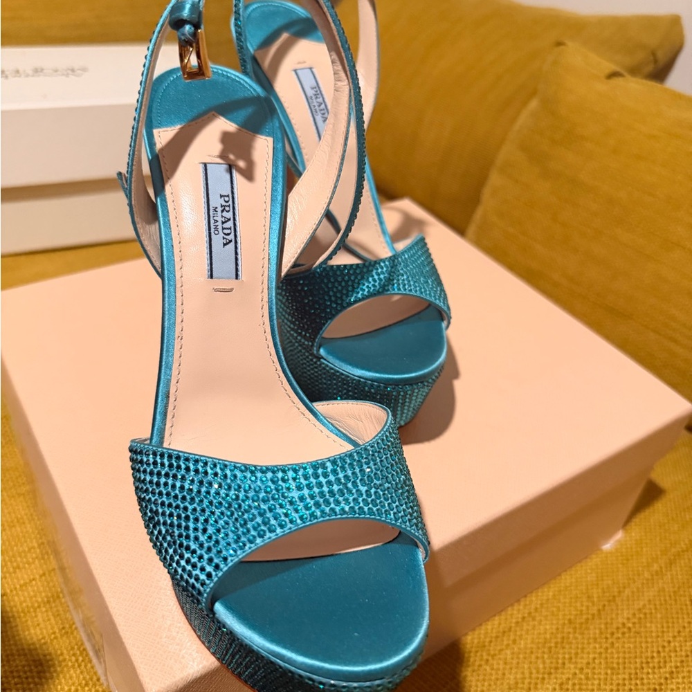 Prada crystal platforms - image 11